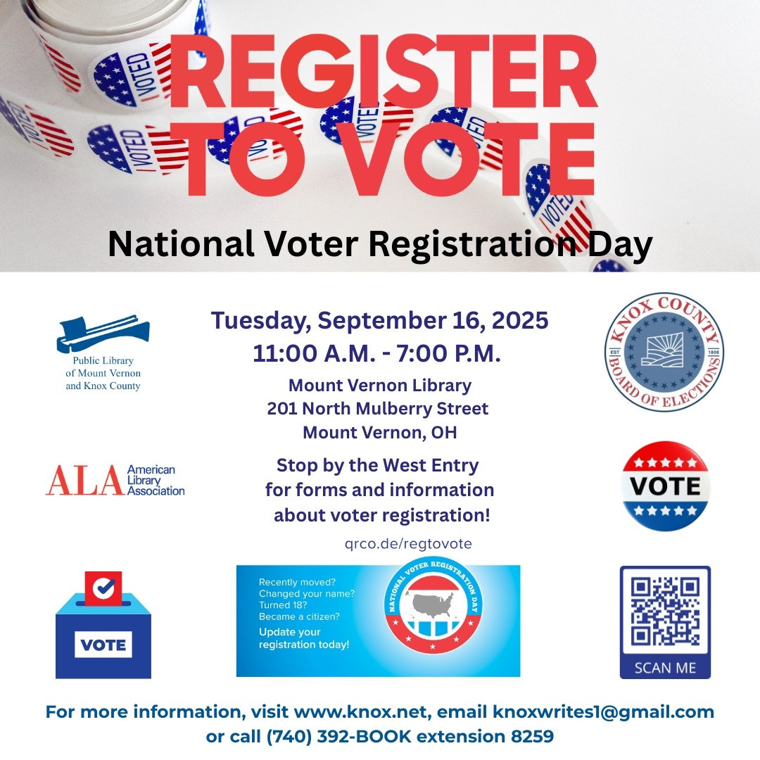 National Voter Registration Day flyer.