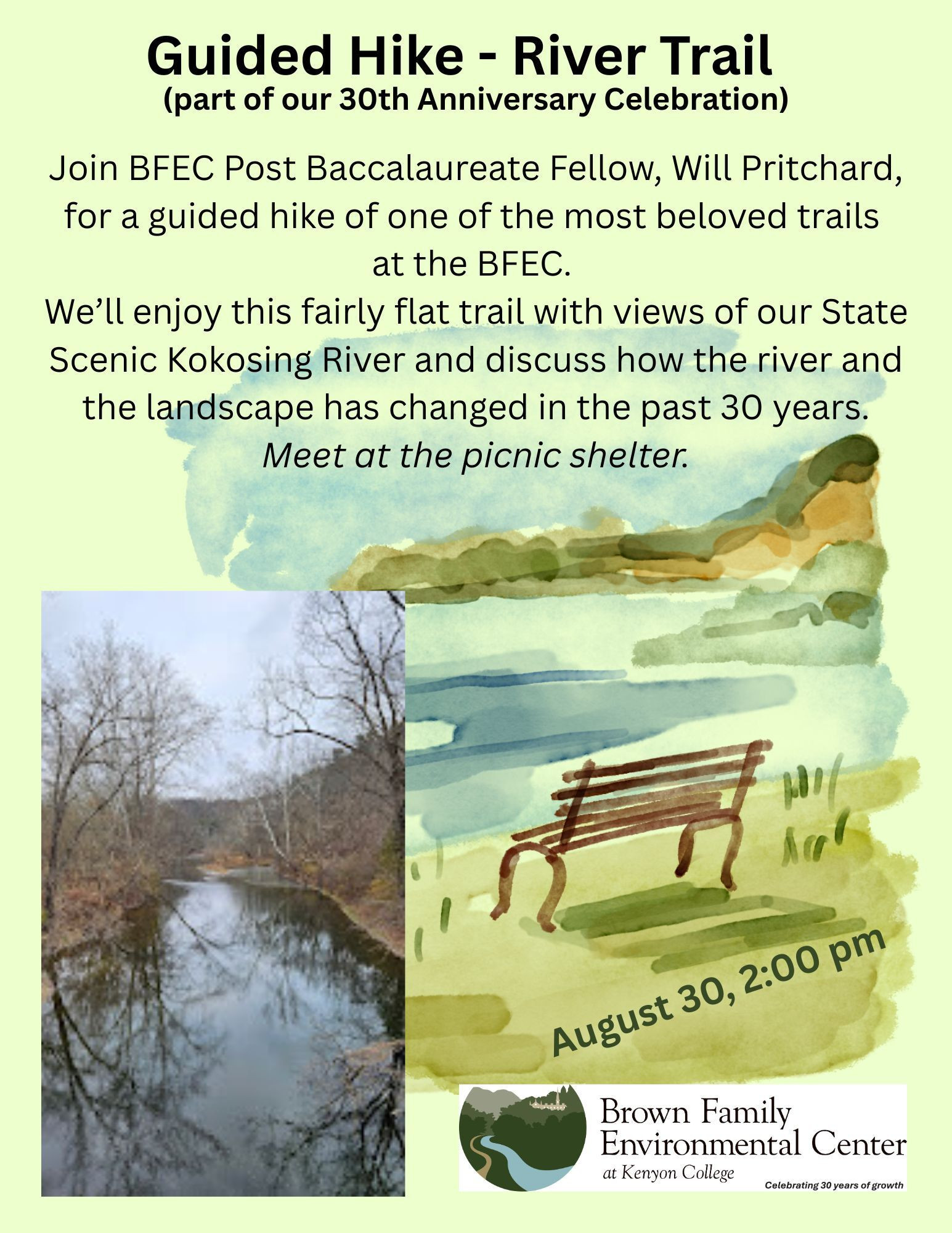 BFEC Guided Hike flyer.