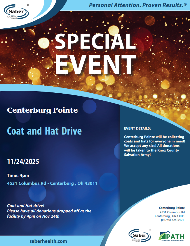 Coat and Hat Drive flyer.