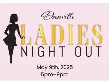 Danville Ladies Night Out 2025 flyer.