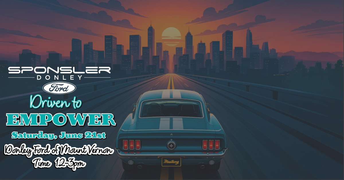 Donley Ford Driven To Empower Car Show flyer.