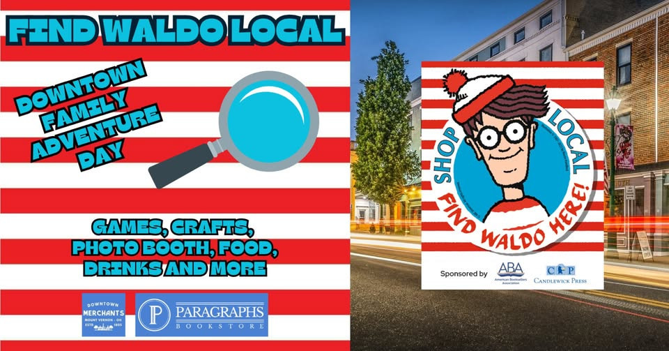 Find Waldo Local Downtown Family Adventure Day flyer.