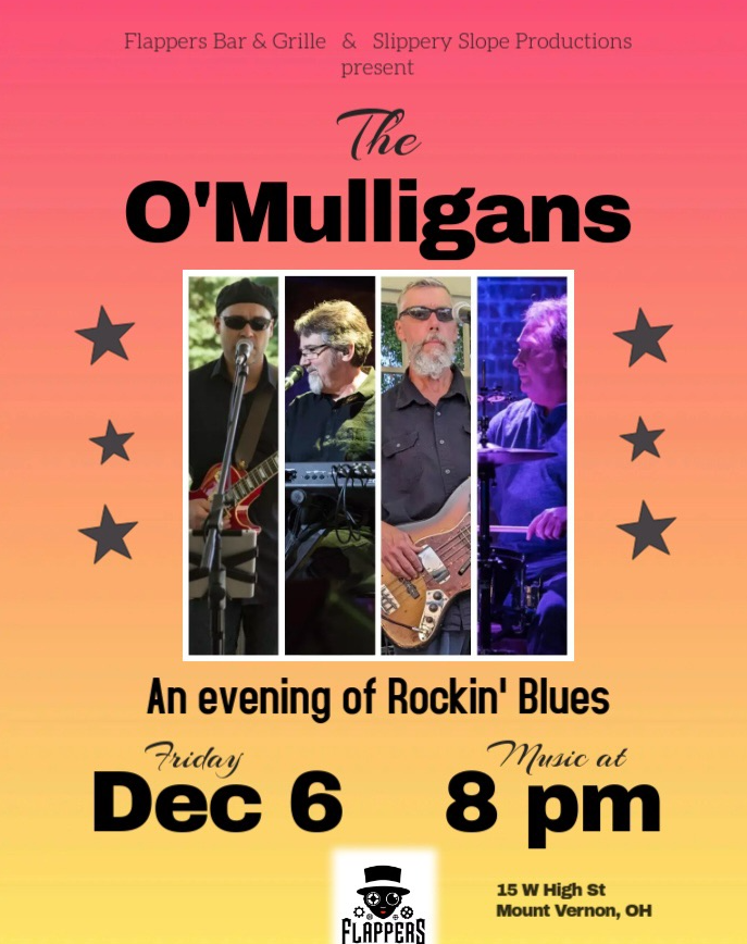 Flappers Bar & Grille The O'Mulligans flyer.
