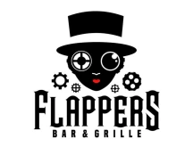 Flappers Bar and Grill logo.