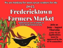 Fredericktown Farmers Market 2025 flyer.