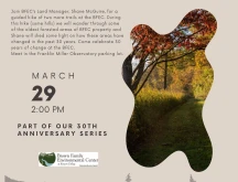 Guided Hike Observatory Trail BFEC flyer.