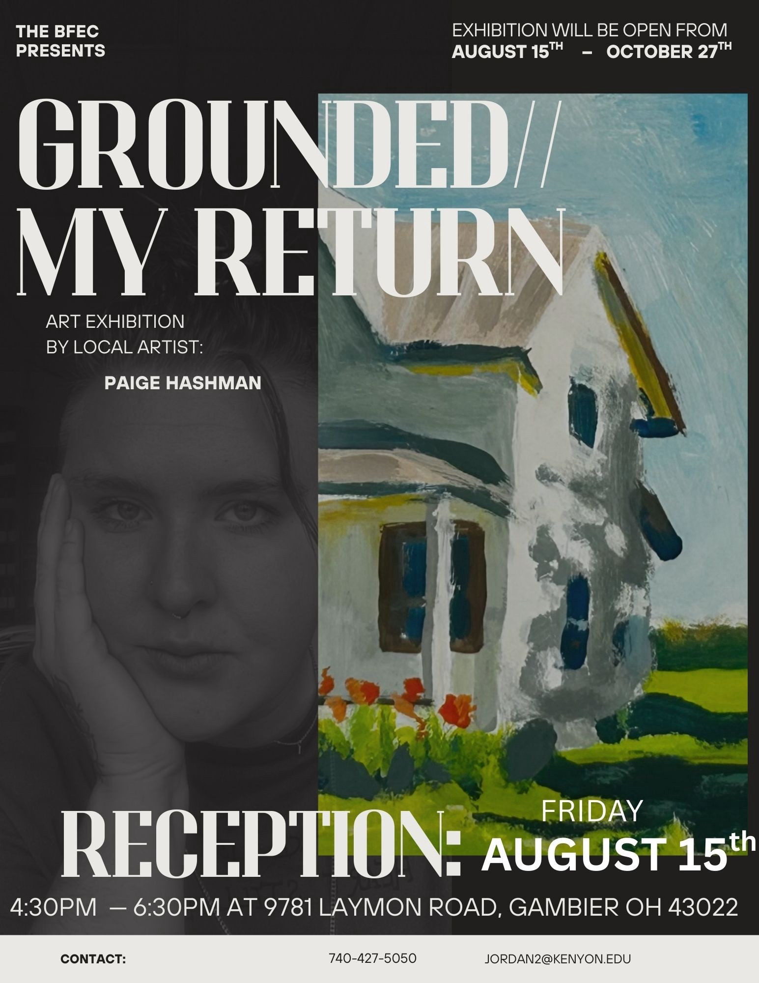 Grounded My Return Art Exhibit flyer.