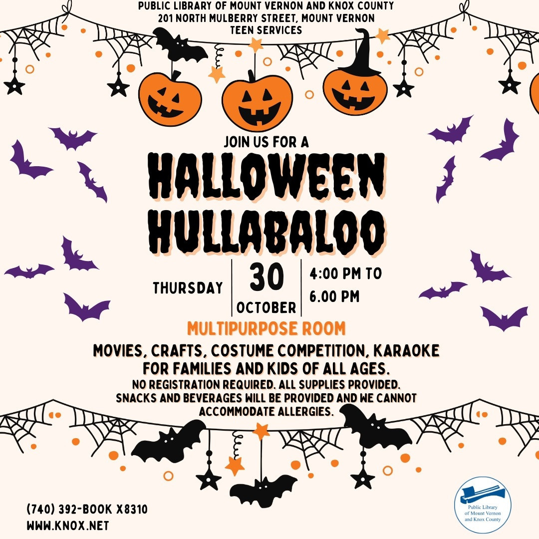 Halloween Hullabaloo flyer.