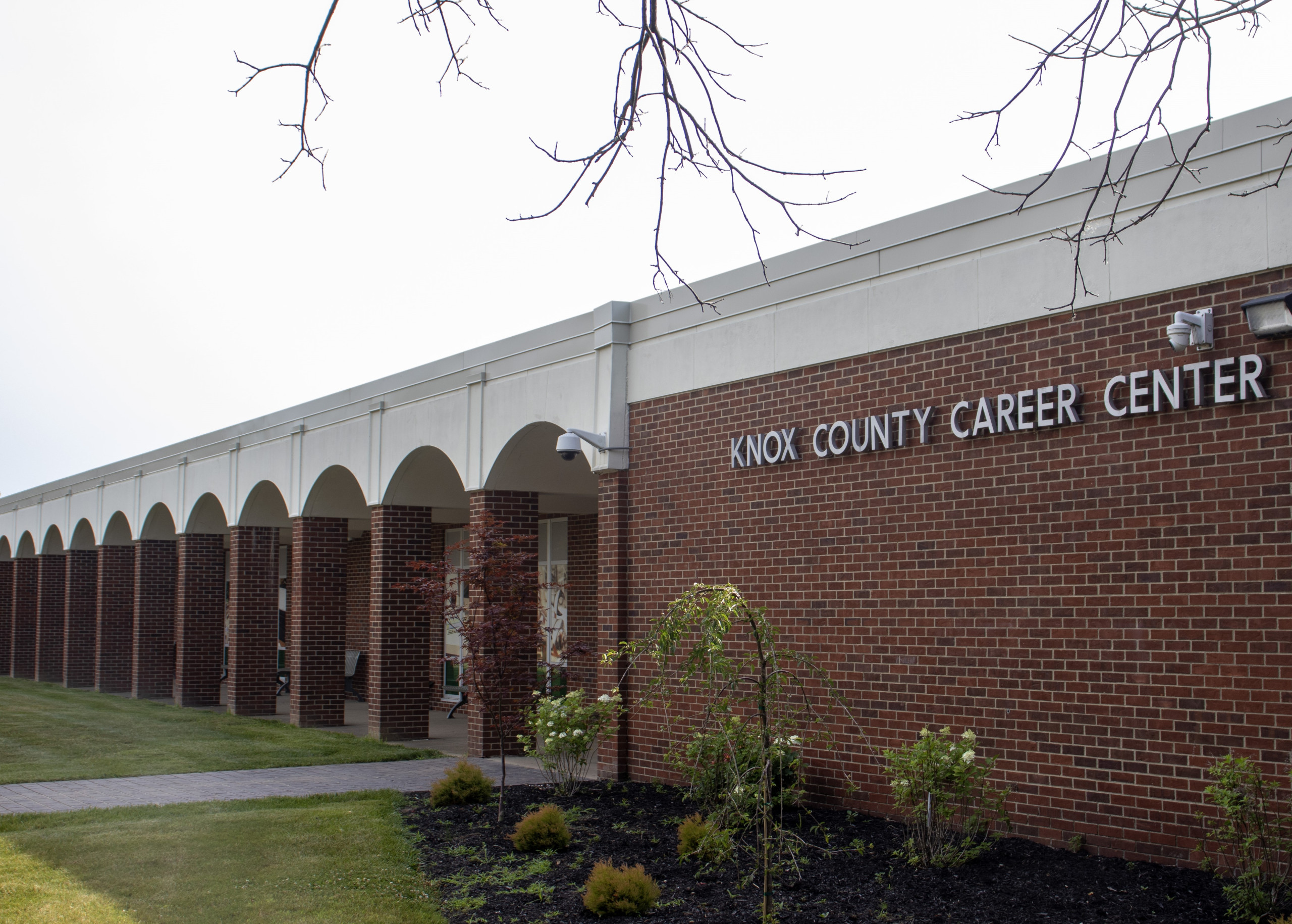 Knox County Career Center front of school.