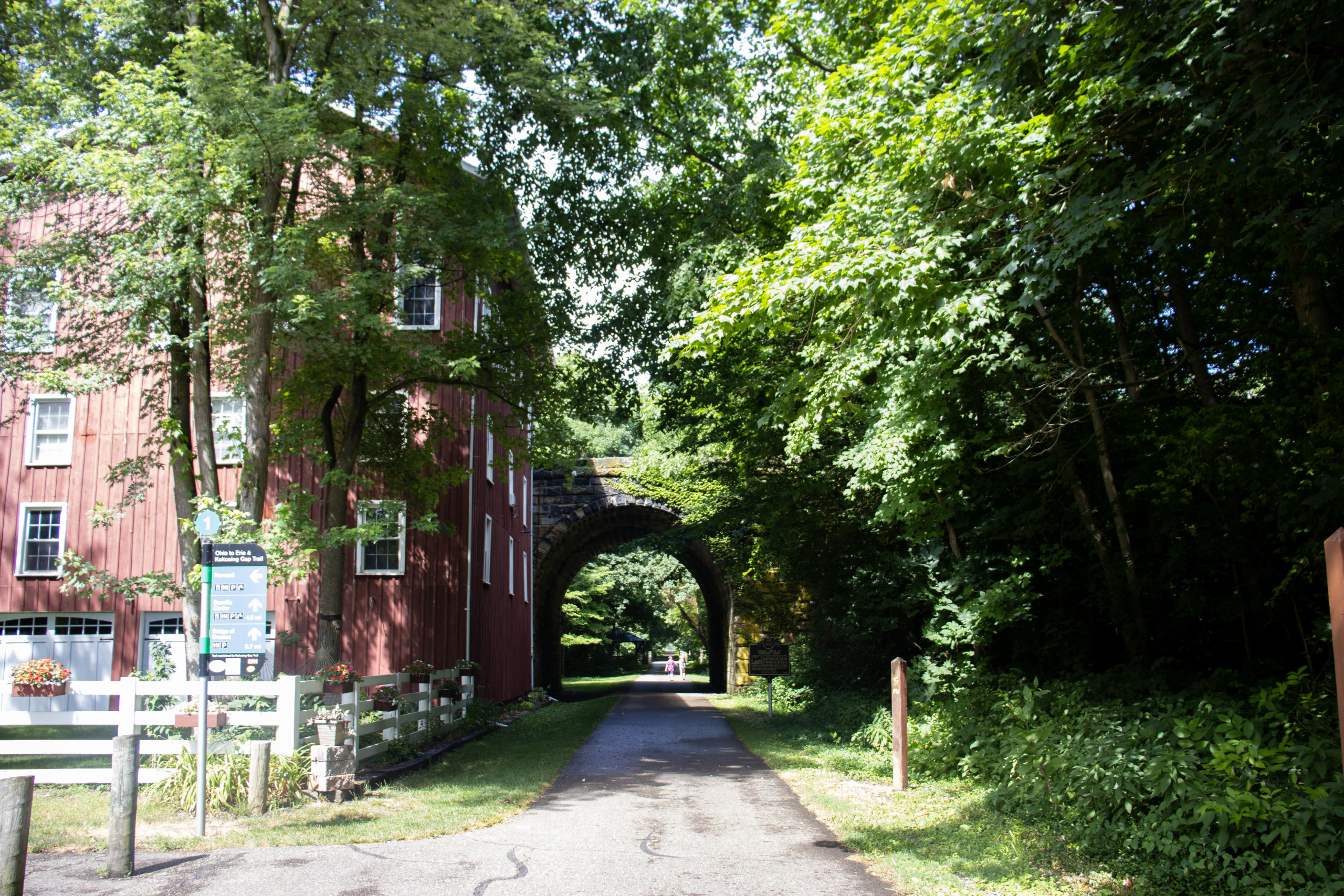 Kokosing Gap Trail bike route.