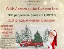Paint and Sip with Azzure at the Kenyon Inn flyer.