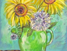 Paint Event at Mazza's Sunflowers.