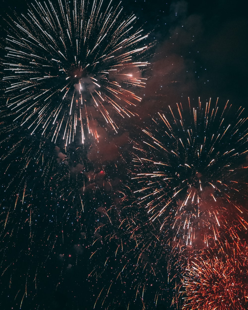 Photo of fireworks going off.
