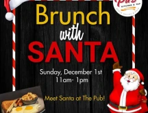 The Pub Brunch with Santa flyer.