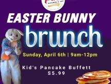 The Pub Brunch with the Easter Bunny flyer.