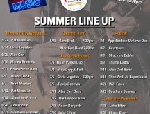 The Pub Summer Lineup flyer.