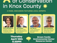 25 Years of Conservation in Knox County panel flyer.